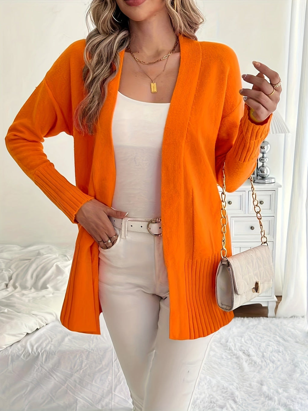 Charlotte | Gelaagde Open-Front Cardigan