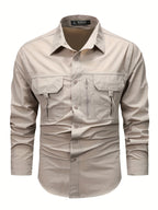 Damon | Robuuste Multi-Pocket Utility Shirt