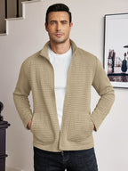 Nash | Textured Stand-Collar Zip-Up Jacket