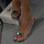 Isabella | Transparante Sandalen met Edelsteen Dames