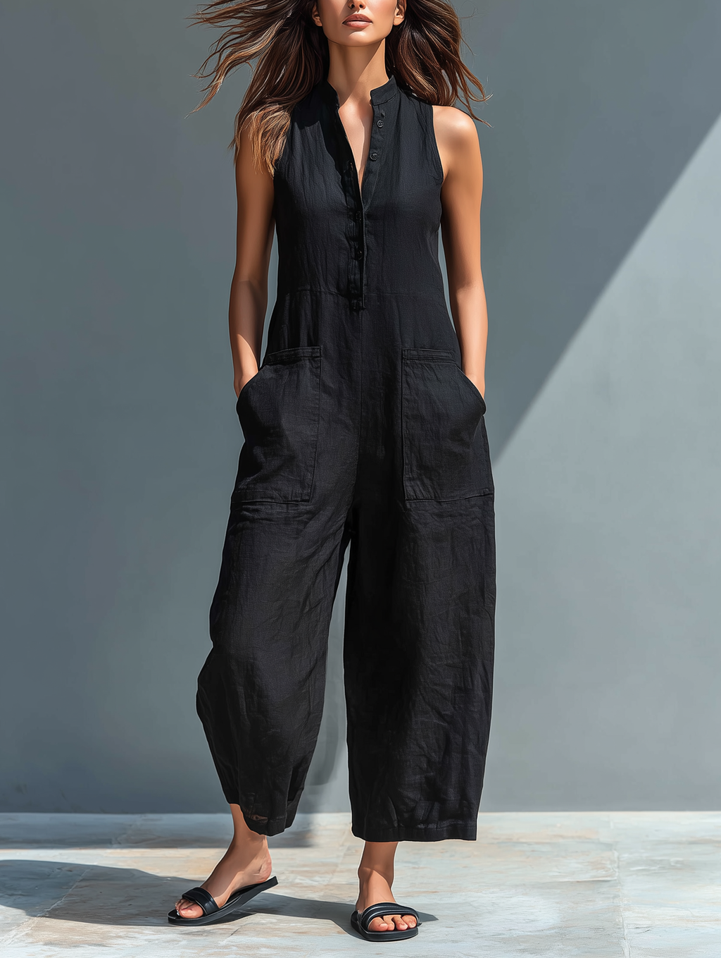 Lallie™ Elegante Mouwloze Jumpsuit