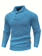Malcolm | Textured Shawl-Collar Sweater