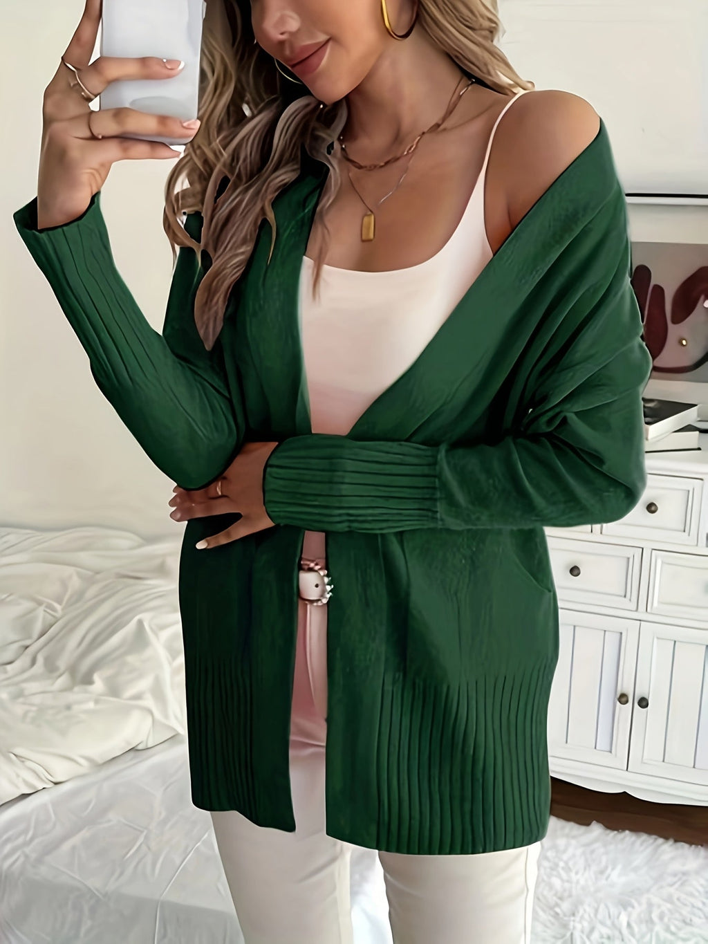Charlotte | Gelaagde Open-Front Cardigan