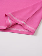 Maxwell | Getextureerde Knop-Hals T-shirt
