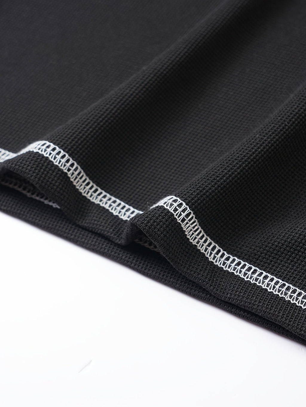 Maxwell | Getextureerde Knop-Hals T-shirt