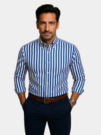 Gregory | Verfijnd Gestreept Dagelijks Shirt