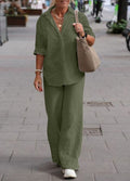 Denice™ Elegante Casual Twee Delige Set