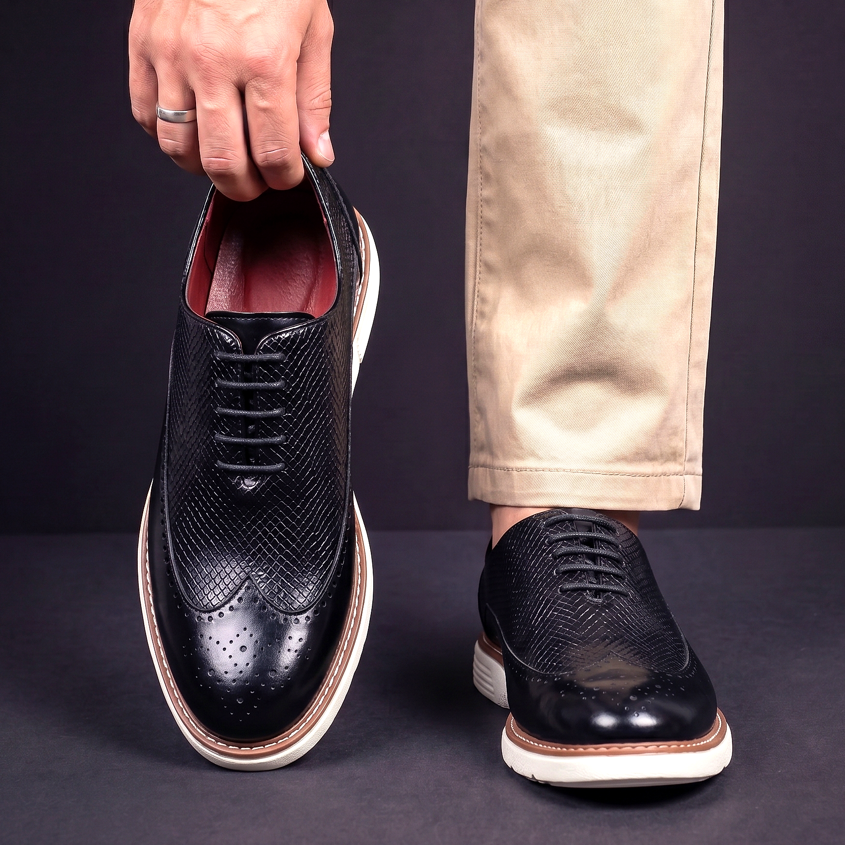 Franklin | Verfijnde Wingtip Brogues