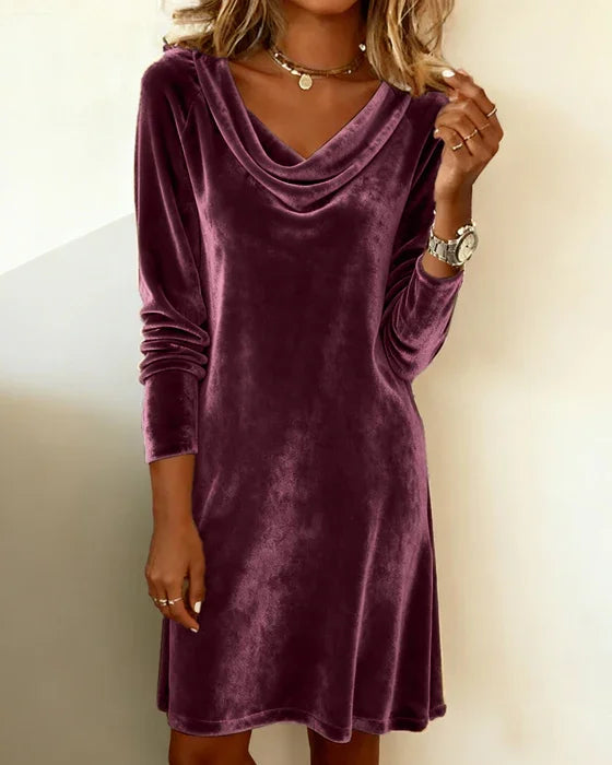 Elena | Elegante Gedrapeerde Mini Jurk