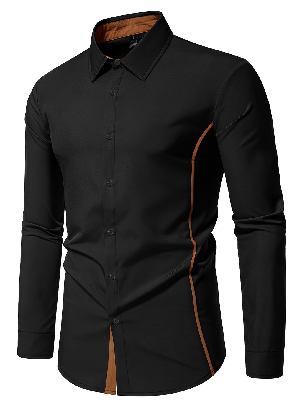 Harlan | Contrast-Trim Overhemd met Knopen