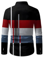 Nathan | Verfijnde Colorblock Overhemd met Knopen