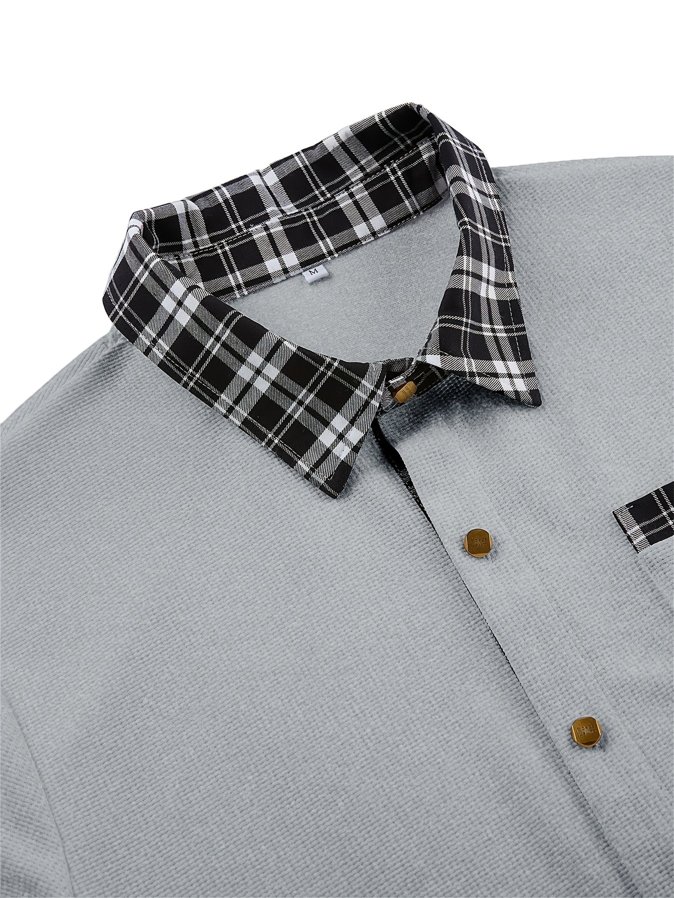 Spencer | Textured Contrast-Trim Shirt