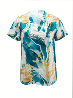 Mildred™ Marmerprint Korte Mouwen Shirt