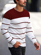 Bennington | Klassieke Gestreepte Crewneck Trui
