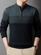 Gerard | Verfijnde Zip-Neck Trui