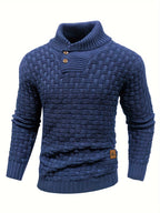 Malcolm | Textured Shawl-Collar Sweater