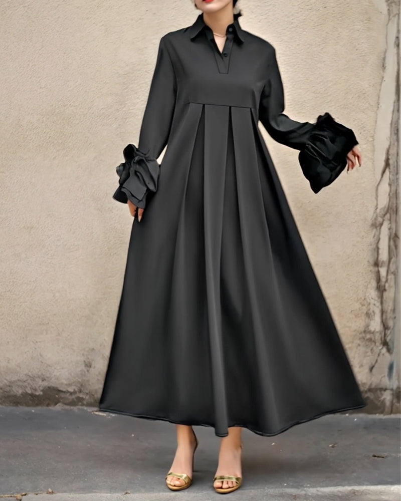 Devanna™ Elegante Flared Shirt Maxi Jurk