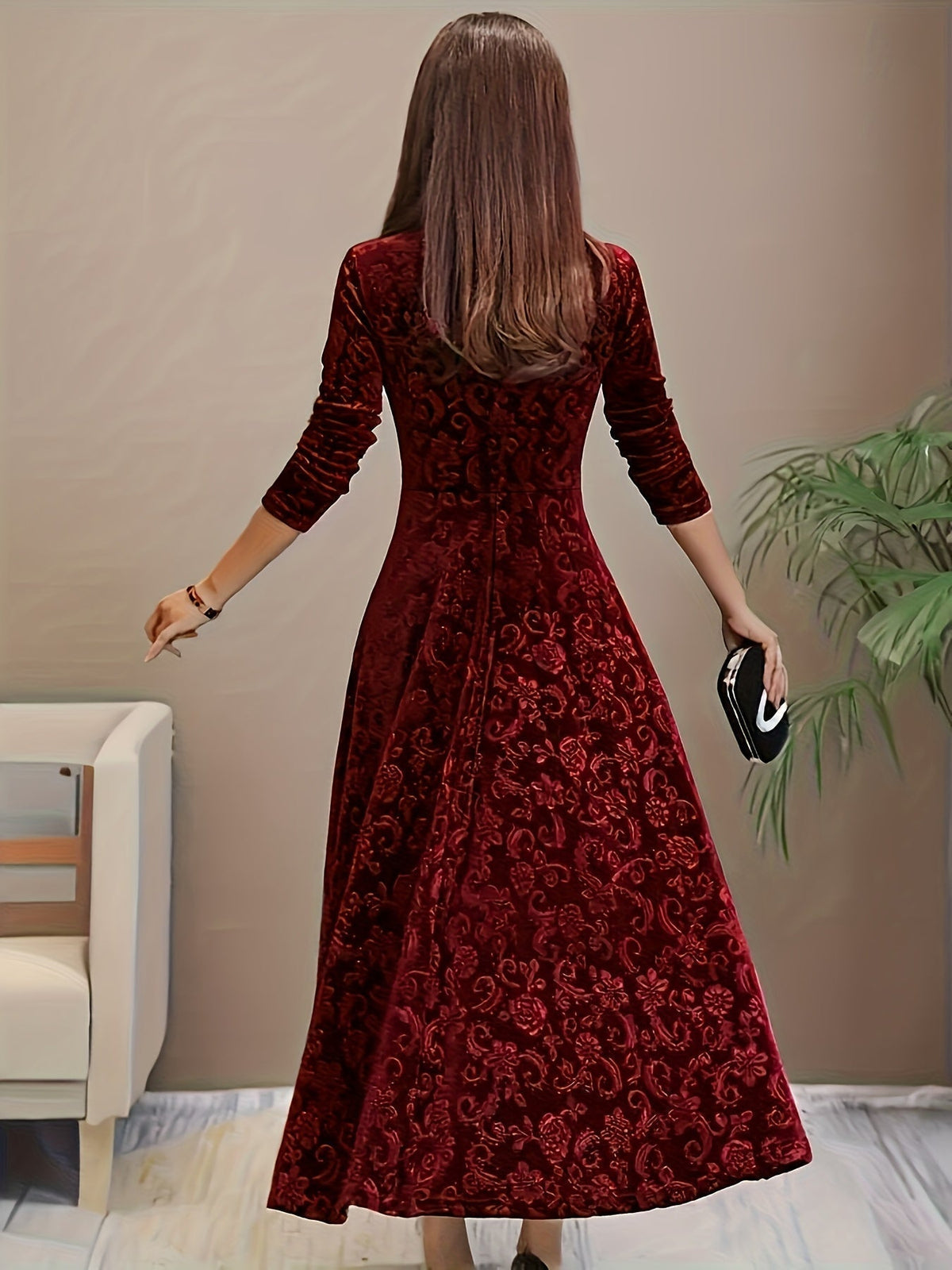 Nicola™ Elegante Fluwelen Jurk