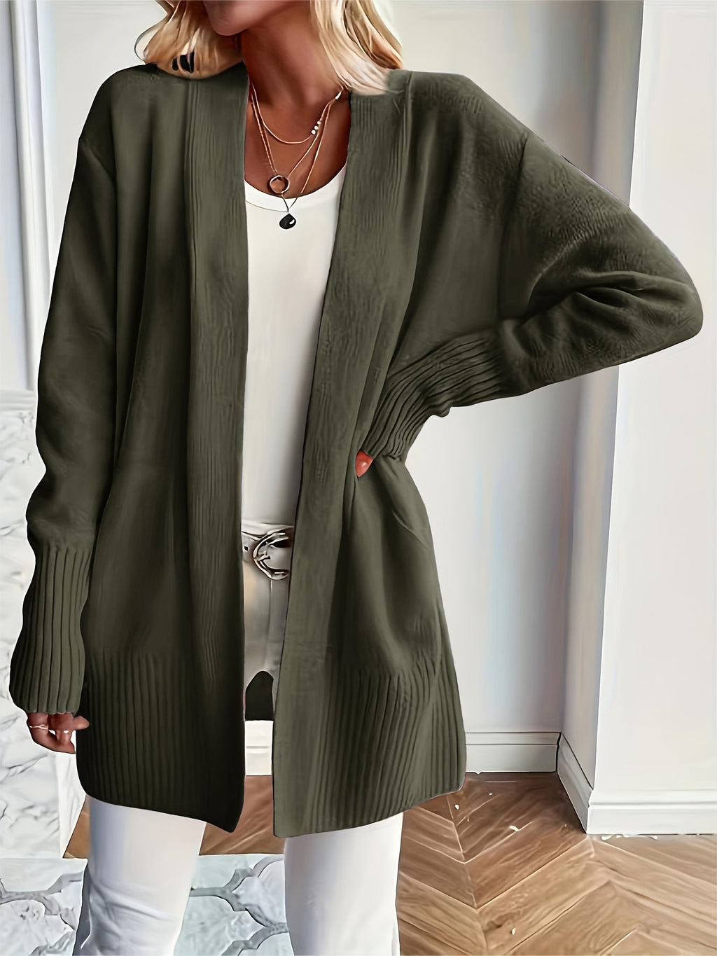 Charlotte | Gelaagde Open-Front Cardigan
