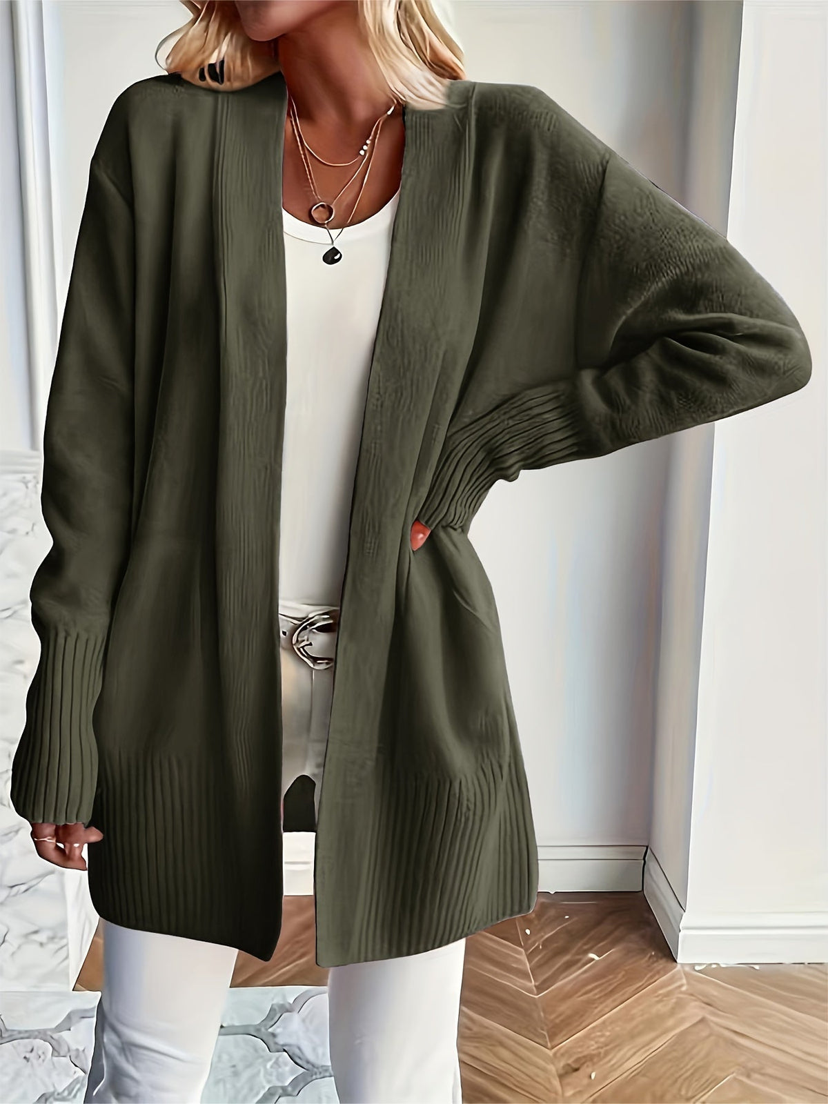 Charlotte | Gelaagde Open-Front Cardigan