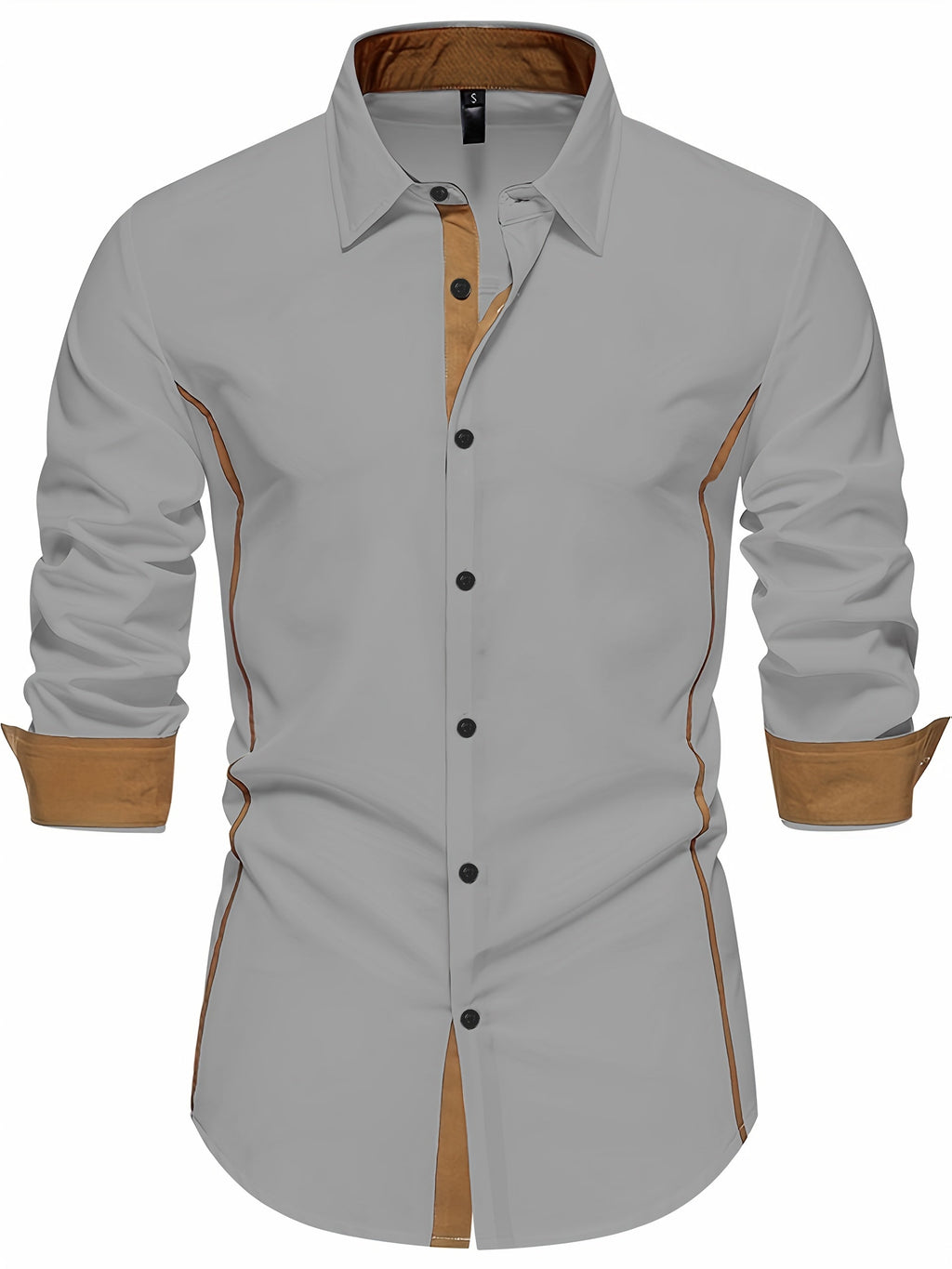 Harlan | Contrast-Trim Overhemd met Knopen