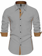 Harlan | Contrast-Trim Overhemd met Knopen