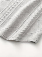 Bryce | Getextureerde Ronde Hals Lange Mouwen Top
