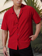 Elias | Textured Camp-Collar Shirt