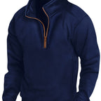 Russell | Halve-rits Stand-Kraag Pullover
