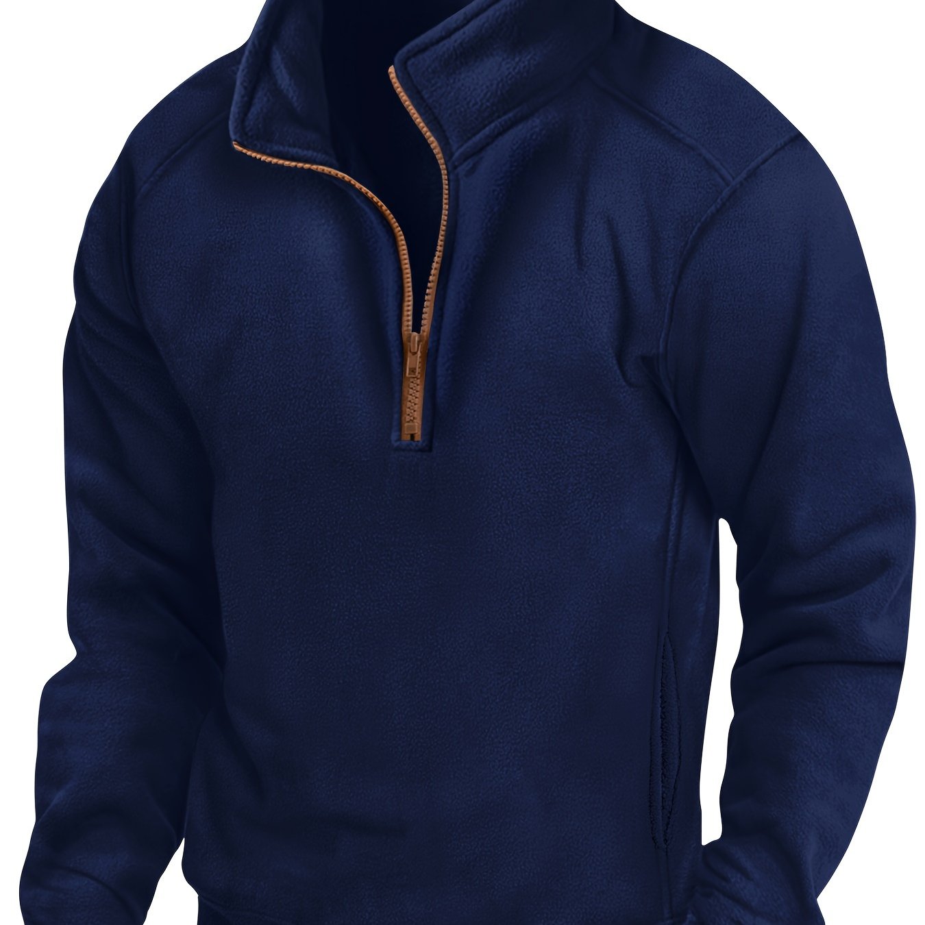 Russell | Halve-rits Stand-Kraag Pullover