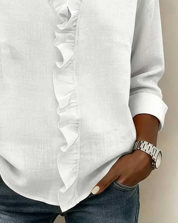 Chloe | Lichtgewicht V-hals Everyday Blouse