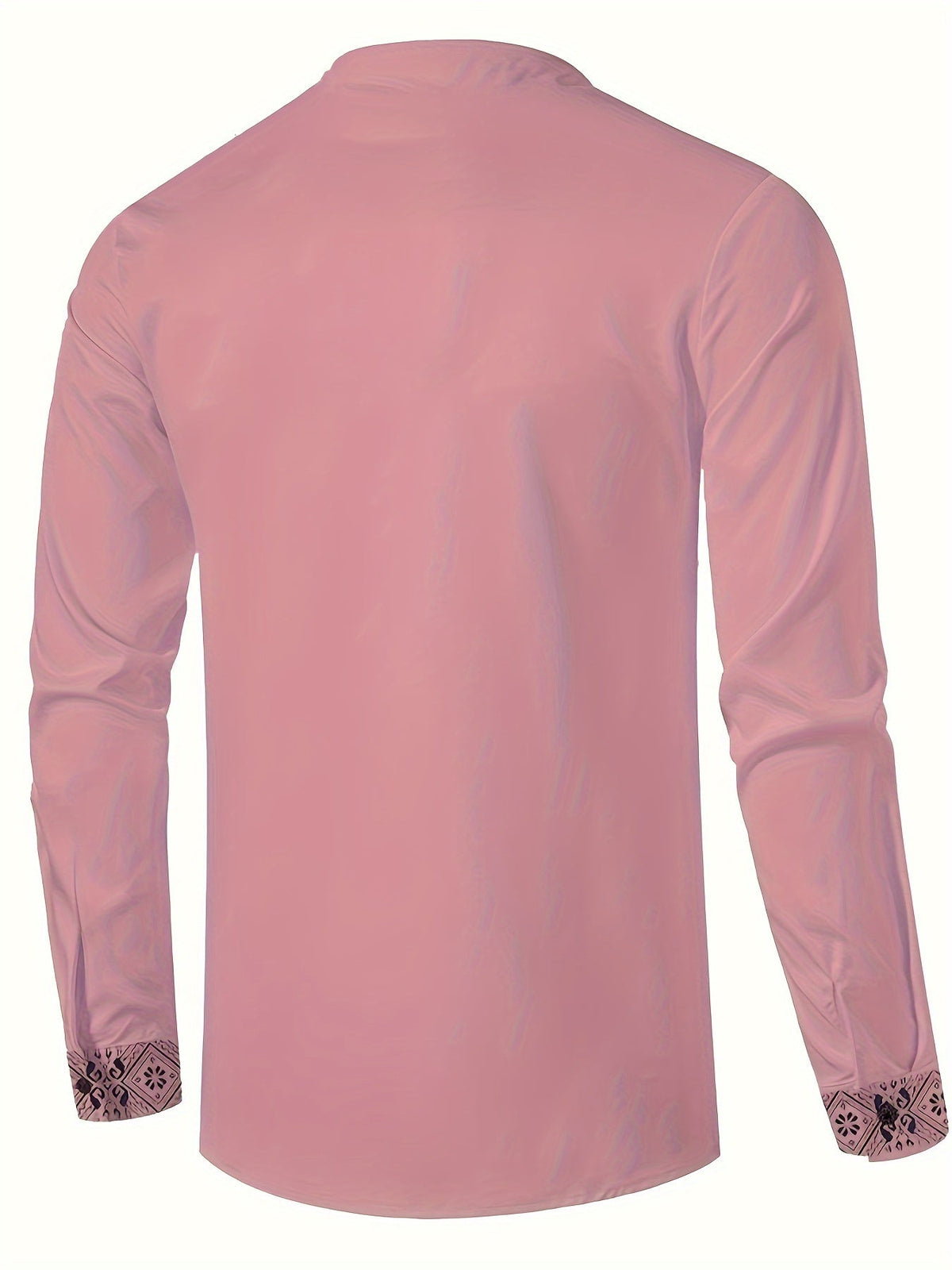 Rafael | Patroon Stand-Collar Henley Shirt