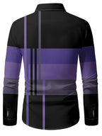Nathan | Verfijnde Colorblock Overhemd met Knopen