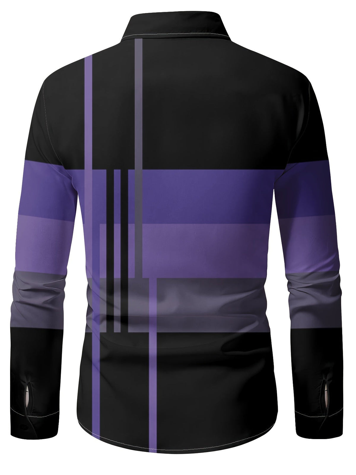 Nathan | Verfijnde Colorblock Overhemd met Knopen