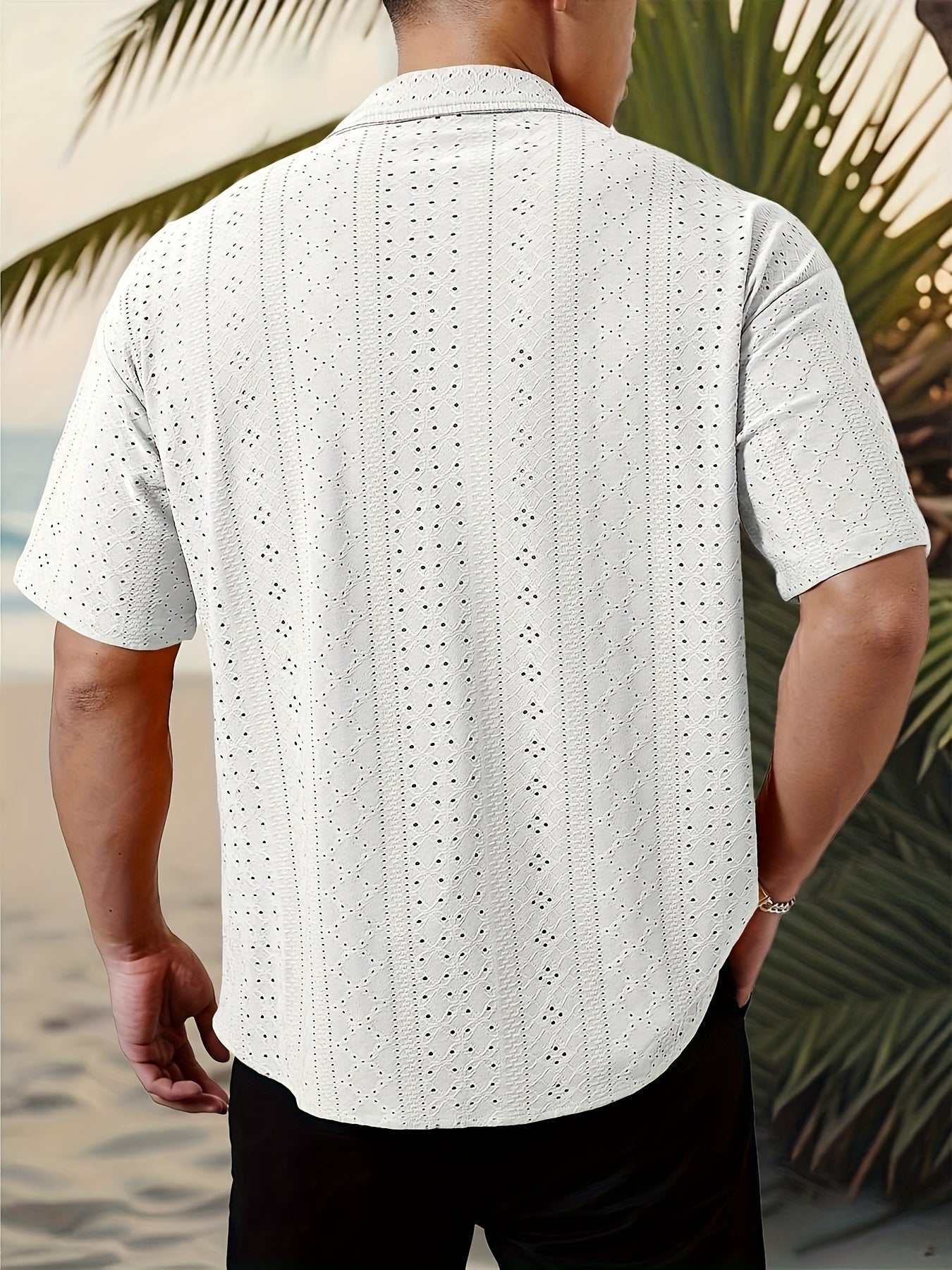 Elias | Textured Camp-Collar Shirt