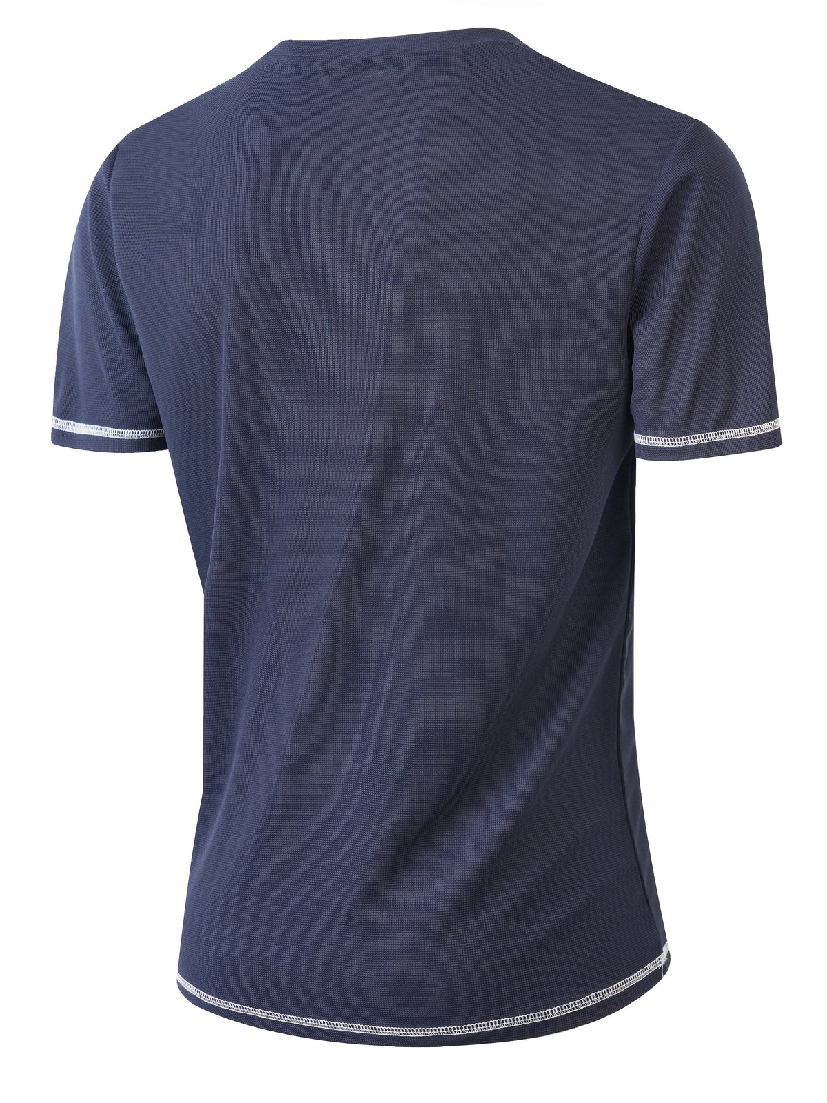 Maxwell | Getextureerde Knop-Hals T-shirt