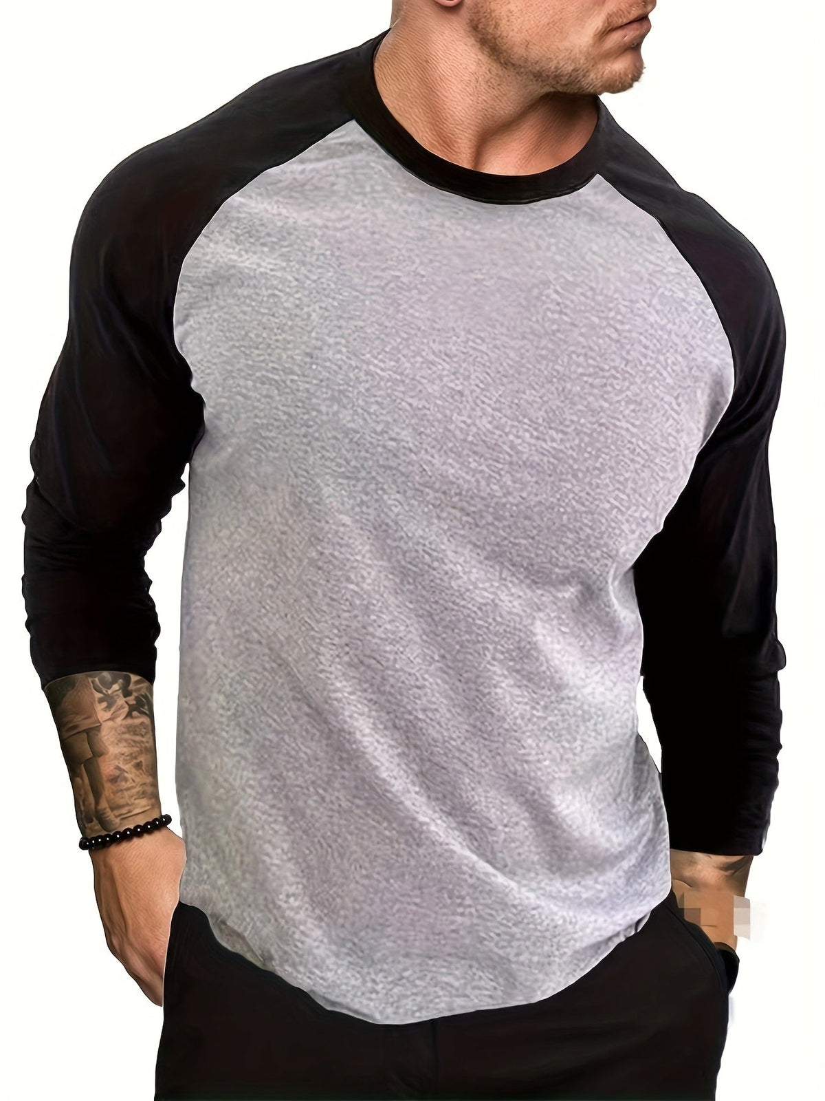 Roman | Twee-Tone Raglan Lange Mouwen Top