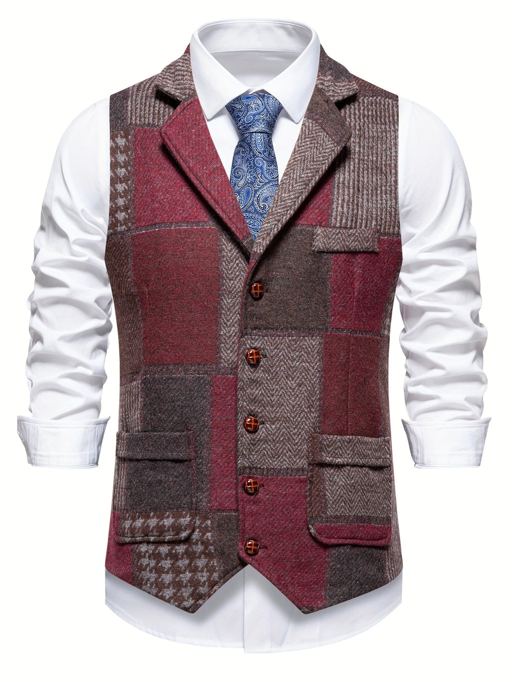 Trevor | Klassiek Haringbone Vest