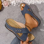 Marlene | Gevoerde Comfort Wedge Sandalen
