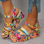 JULIA | PLATFORM ANKLE STRAP SANDALEN