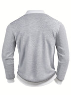 Donovan | Textured Longsleeve Polo Shirt