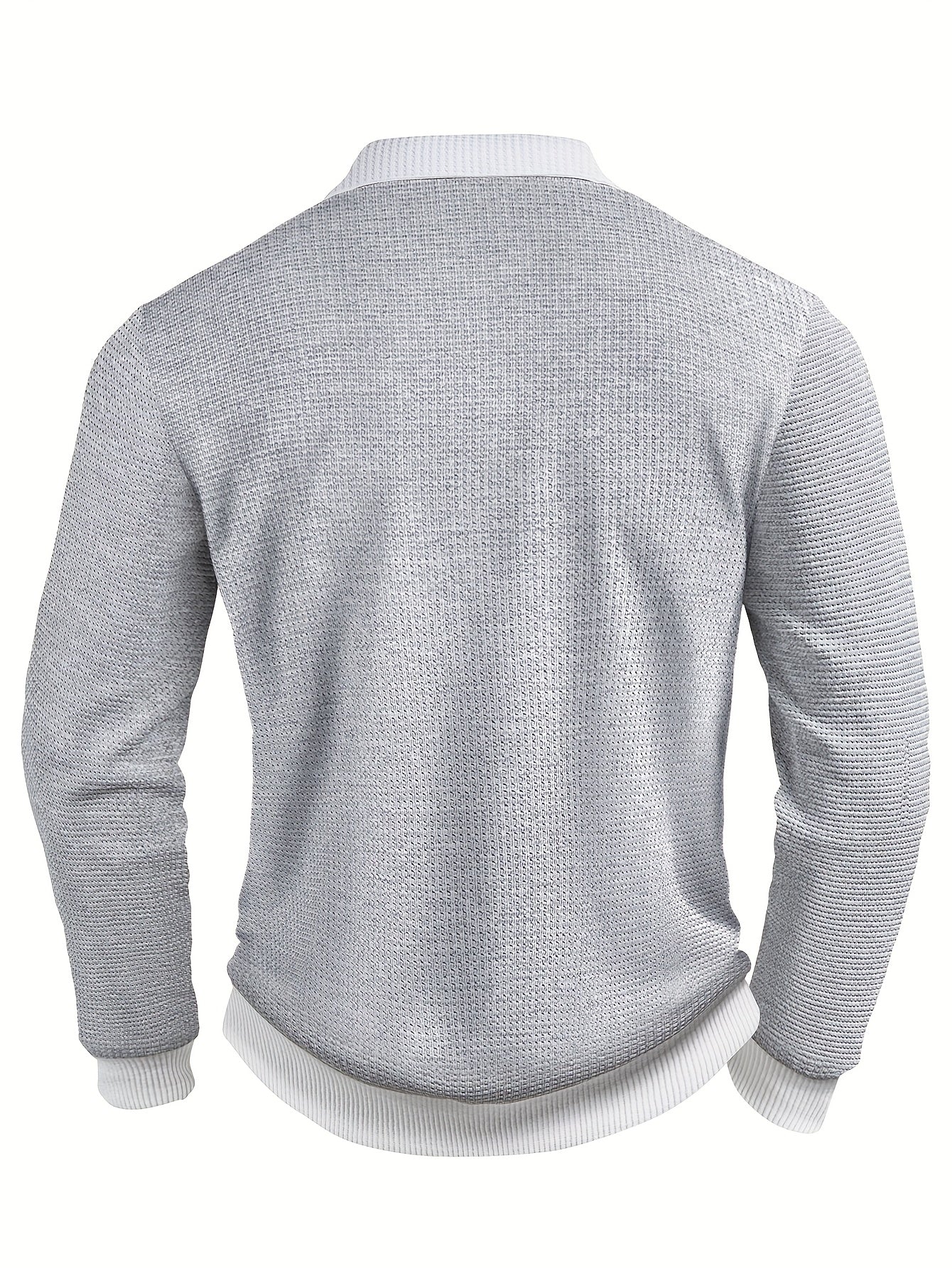 Donovan | Textured Longsleeve Polo Shirt