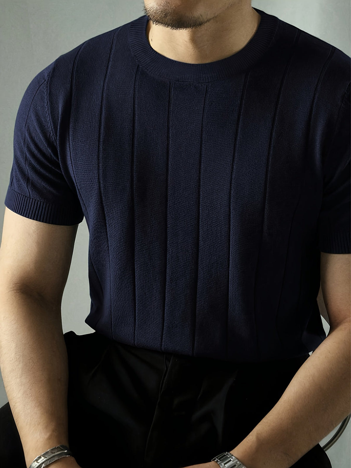 Landon | Geribbelde Korte Mouwen Top