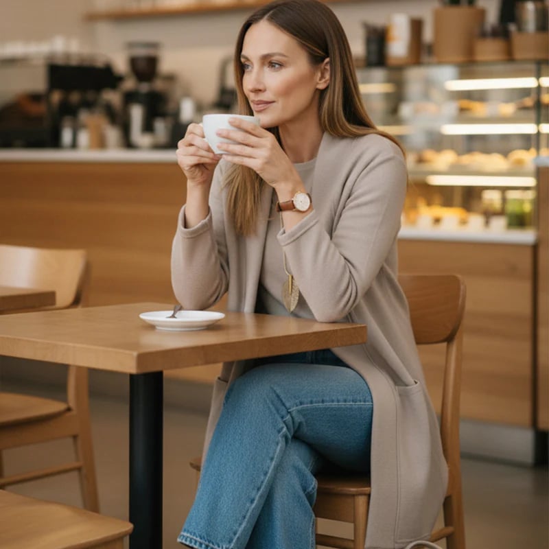 ROSEMARY | ELEGANTE DRIEDELIGE CARDIGAN, TOP & WIDE-LEG BROEKSET