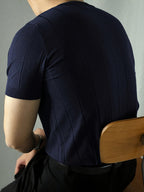 Landon | Geribbelde Korte Mouwen Top