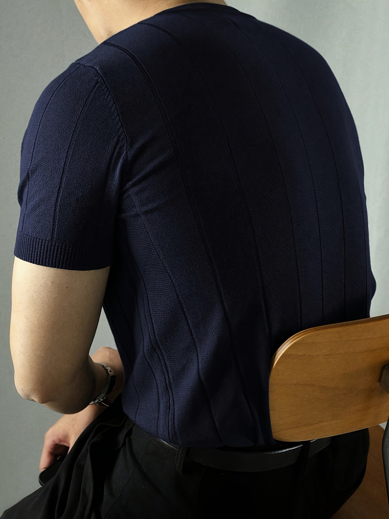 Landon | Geribbelde Korte Mouwen Top