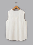 Damon | Ontspannen Split-Neck Tanktop