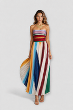 LaVina | Elegante Lange Jurk | PAARS