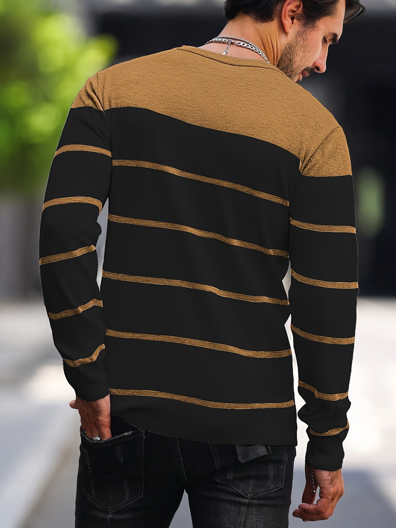 Bennington | Klassieke Gestreepte Crewneck Trui