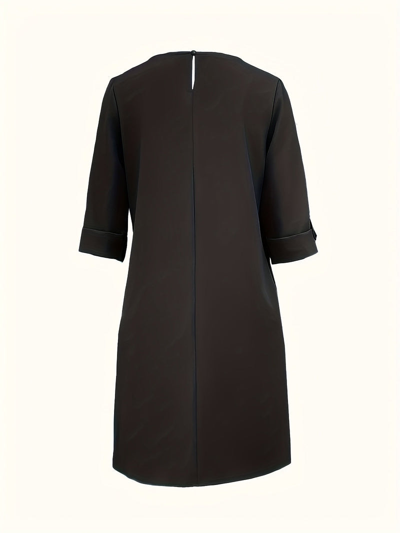 Eleanor | Comfortabele Ronde Halsjurk